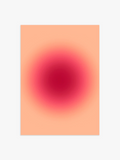 Aura Poster in Orange-Rot