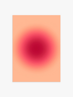Aura Poster in Orange-Rot