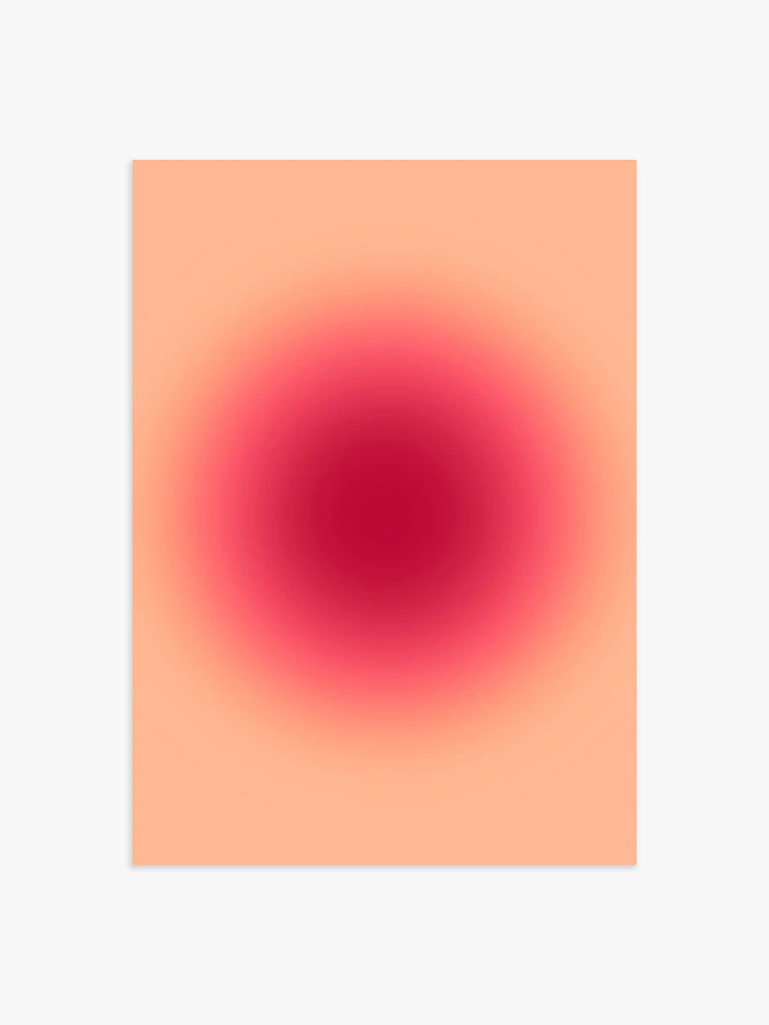 Aura Poster in Orange-Rot