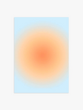 Aura Poster in Blau-Orange