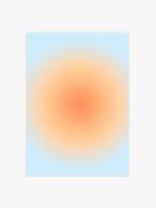 Aura Poster in Blau-Orange