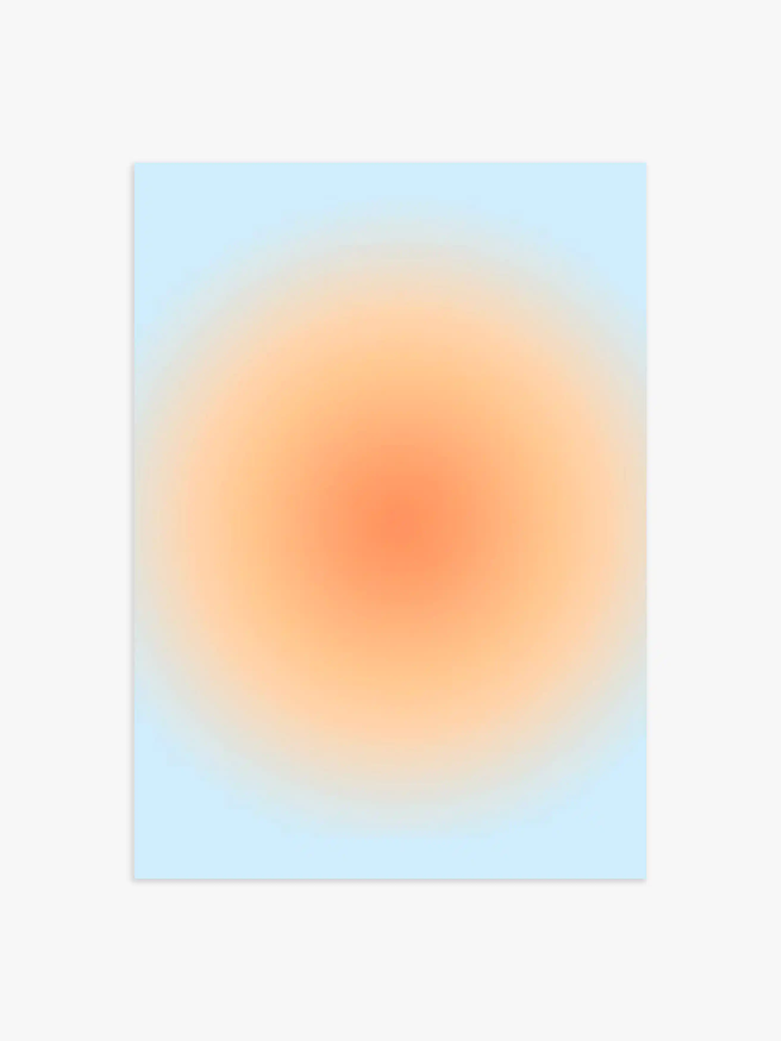 Aura Poster in Blau-Orange