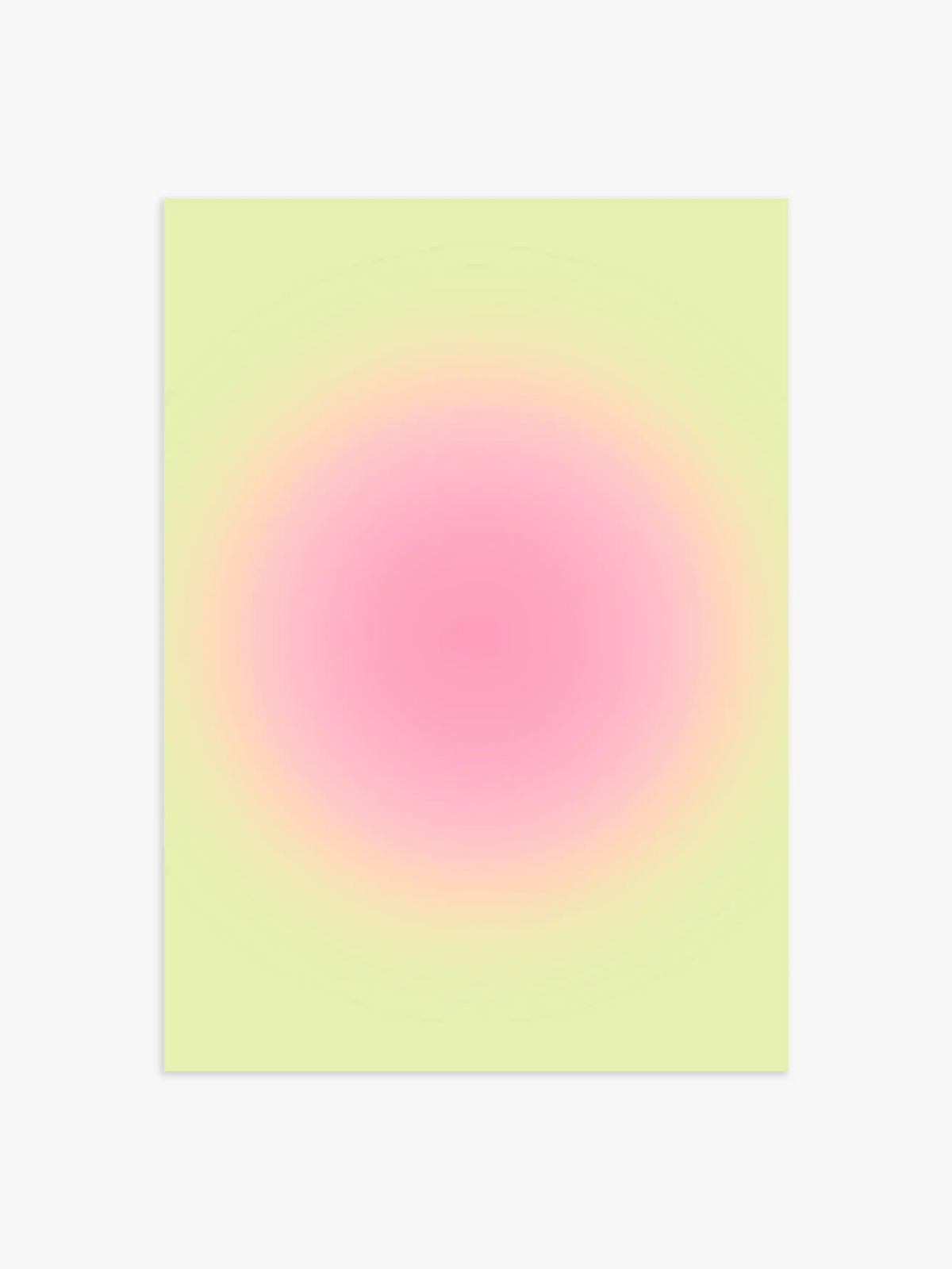 Aura Poster in Grün, Gelb & Rosa - 70x100 cm