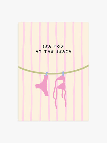 Sea you at the Beach Bikini Poster
