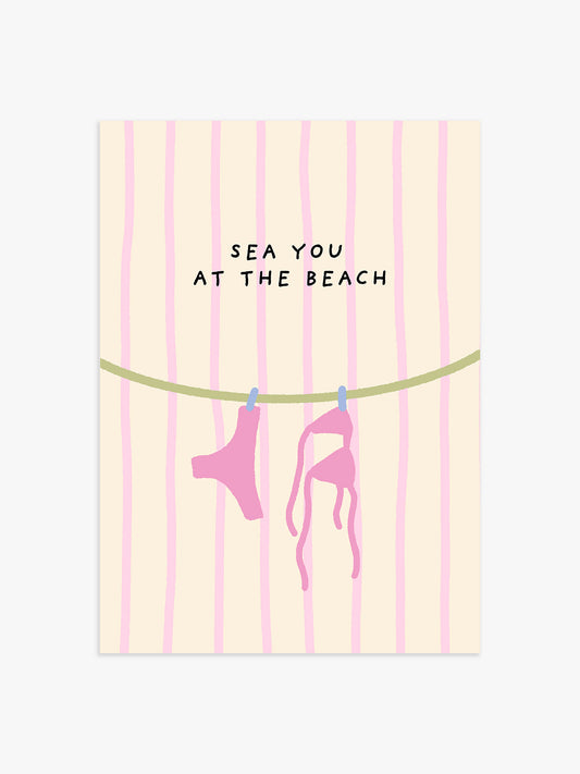 Sea you at the Beach Bikini Poster