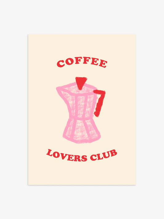 Coffee Lovers Club Poster