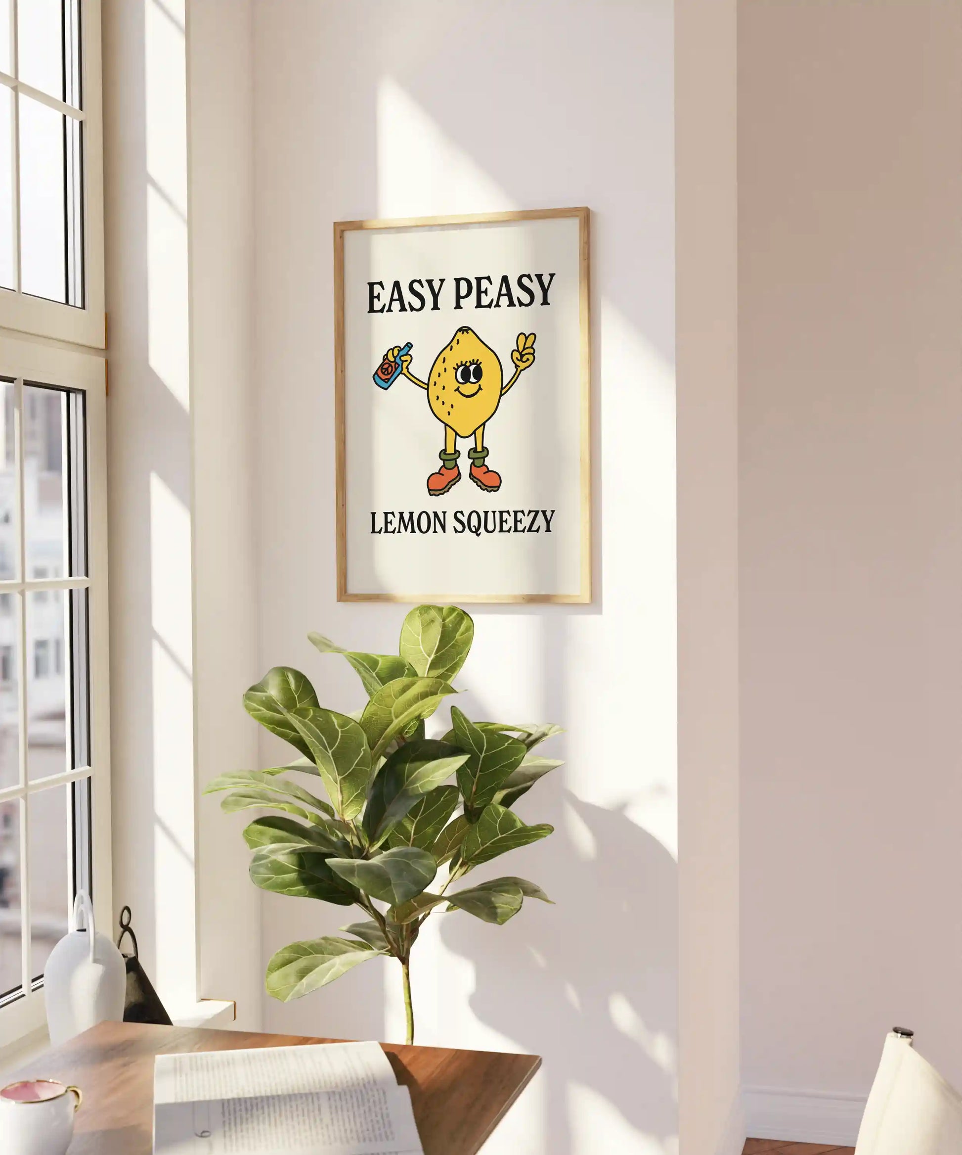 Easy Peace Lemon Squeezy Poster