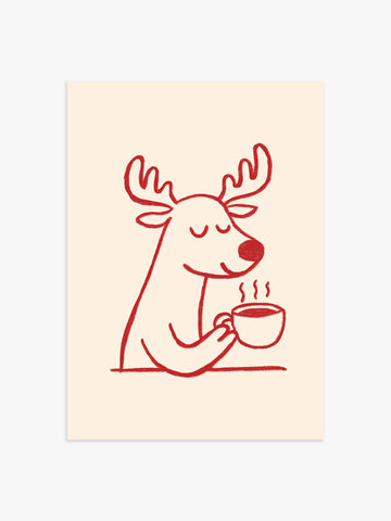 Weihnachtliches Kaffee Poster