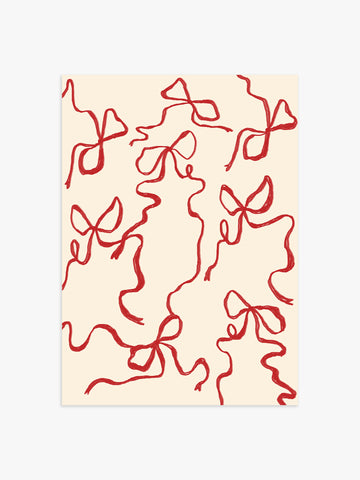 Weihnachtliches Schleifen Poster