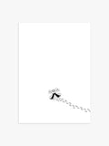 Schneeengel Poster in Schwarz-Weiß