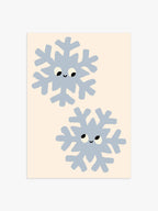 Grinsende Schneeflocken Poster