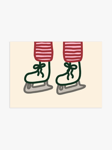 Schlittschuh Poster
