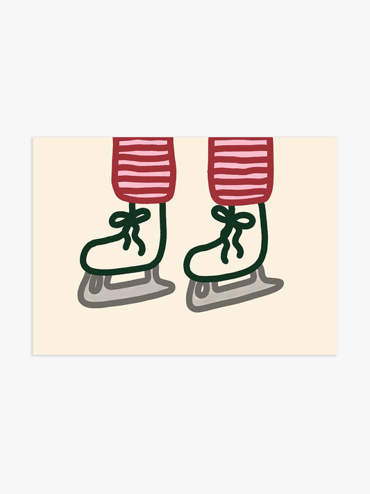 Schlittschuh Poster