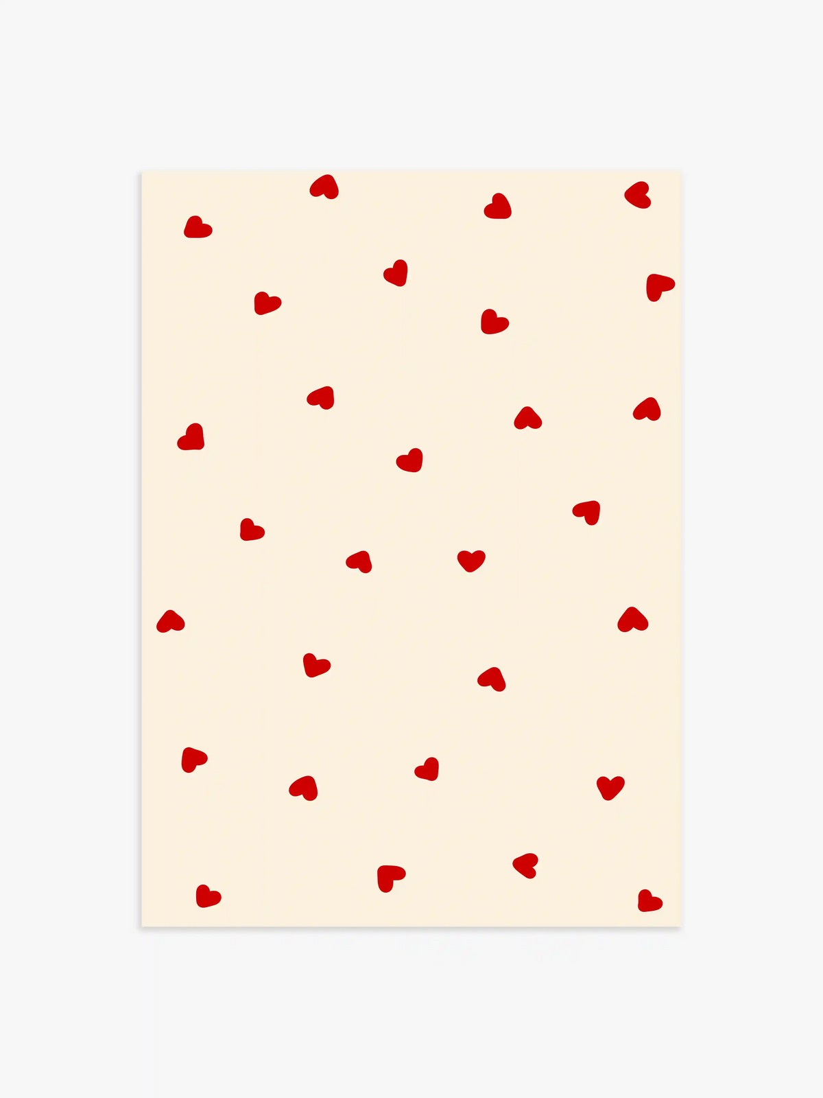 Poster mit kleinen Herzen - 40x50 cm