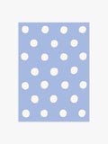 Polka Dot Poster in Hellblau & Creme