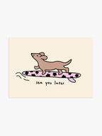 Sea You Later Poster mit Dackel