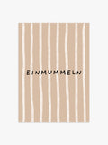 Einmummeln Streifenposter in Braun