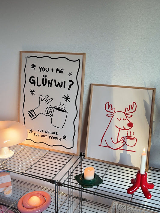 Weihnachtliches Kaffee Poster