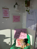 'You Grow Girl' Poster in Rosa