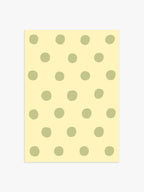 Polka Dot Poster in Gelb & Grün