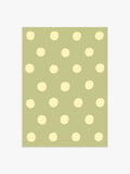 Polka Dot Poster in Grün & Gelb