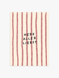 Herzallerliebst Poster in bordeaux-beige