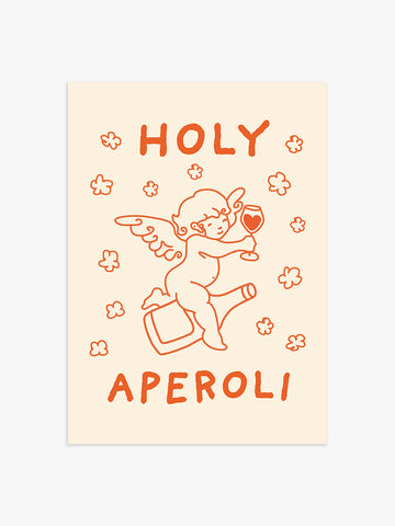 Holy Aperoli Poster in Orange
