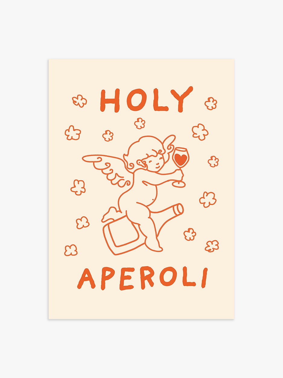 Holy Aperoli Poster in Orange