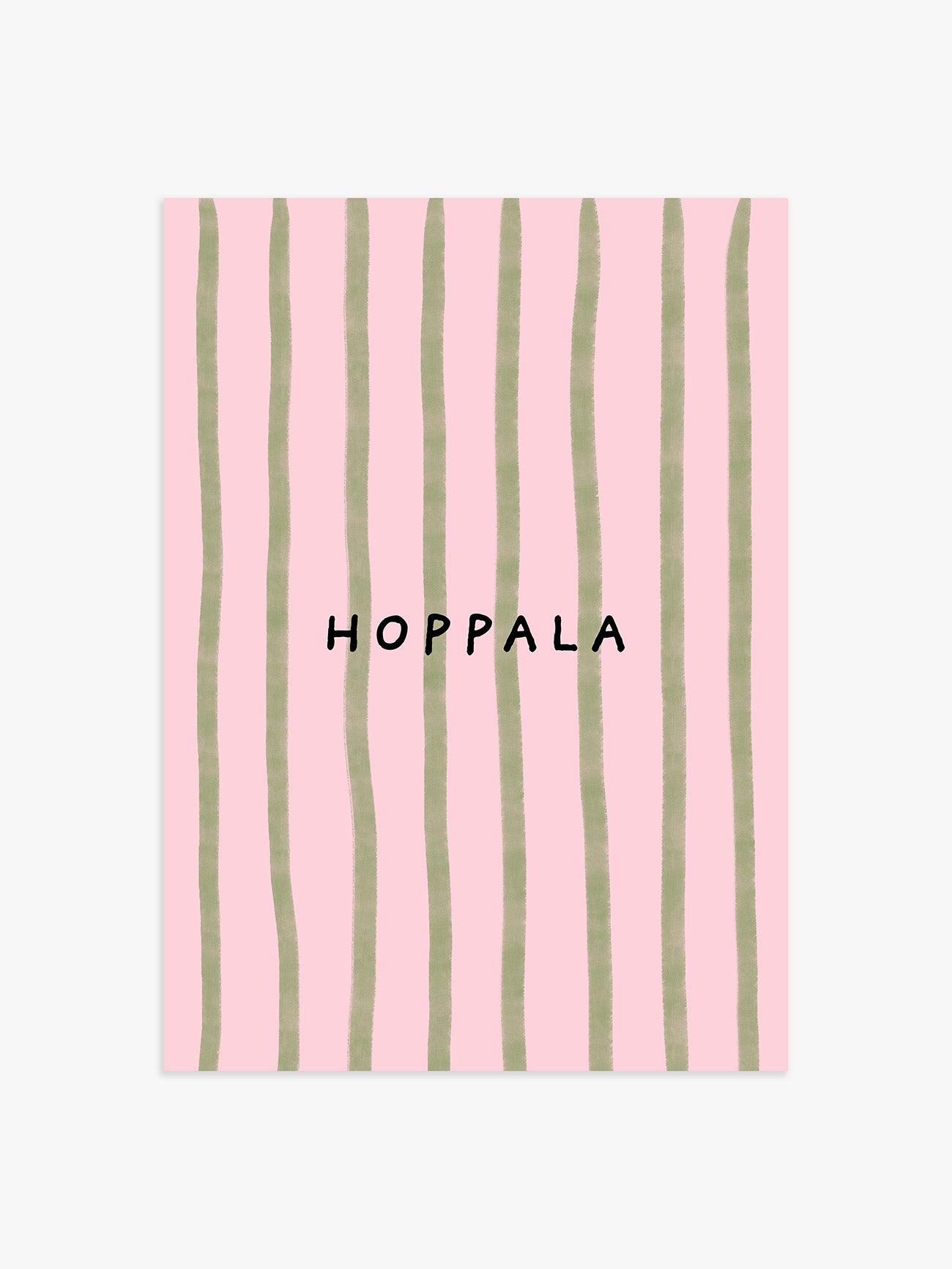 Hoppala Poster in grün-rosa