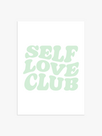 Self Love Club Poster in Hellgrün