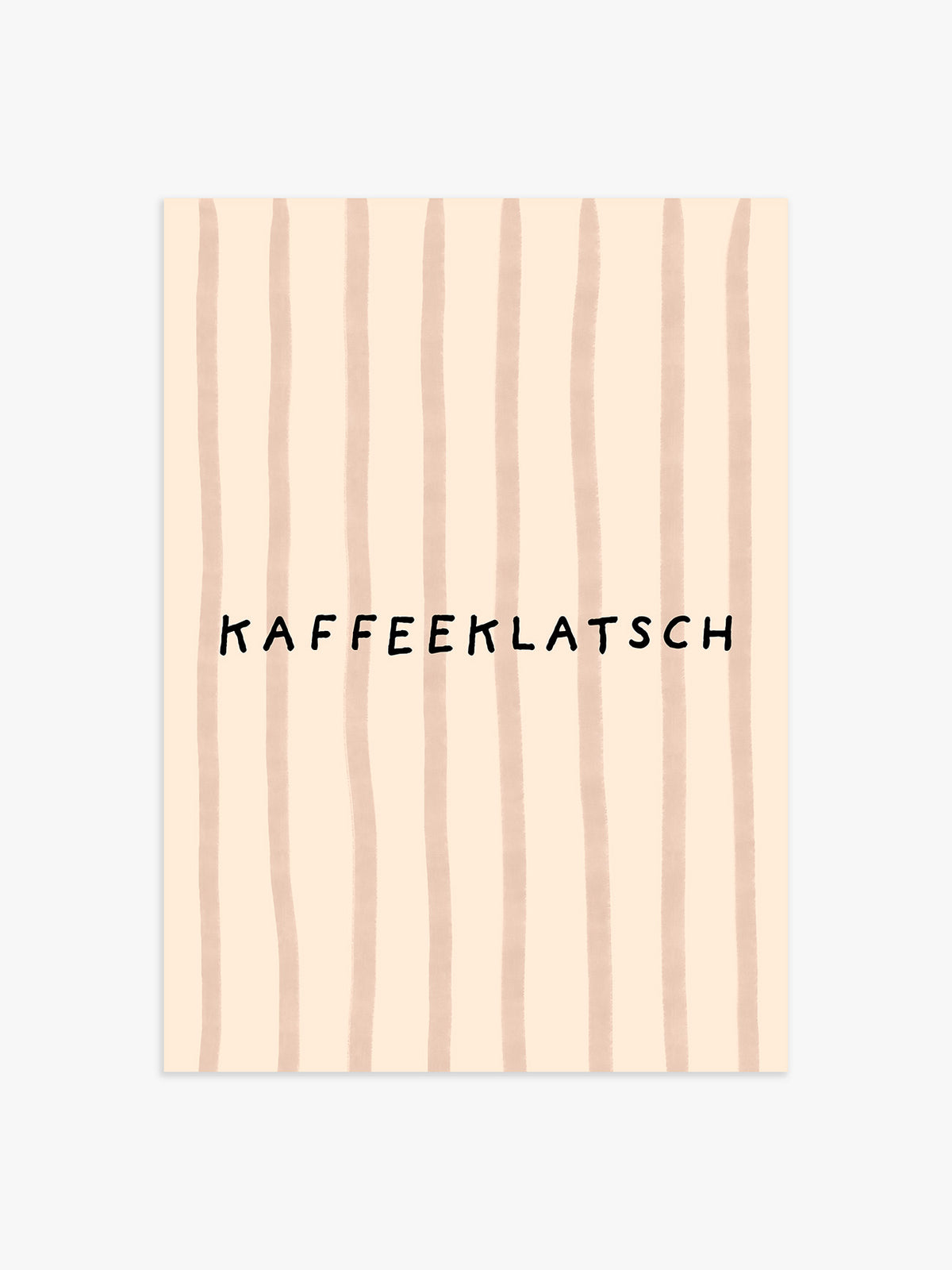 Kaffeeklatsch Poster in beige-braun - 50x70 cm