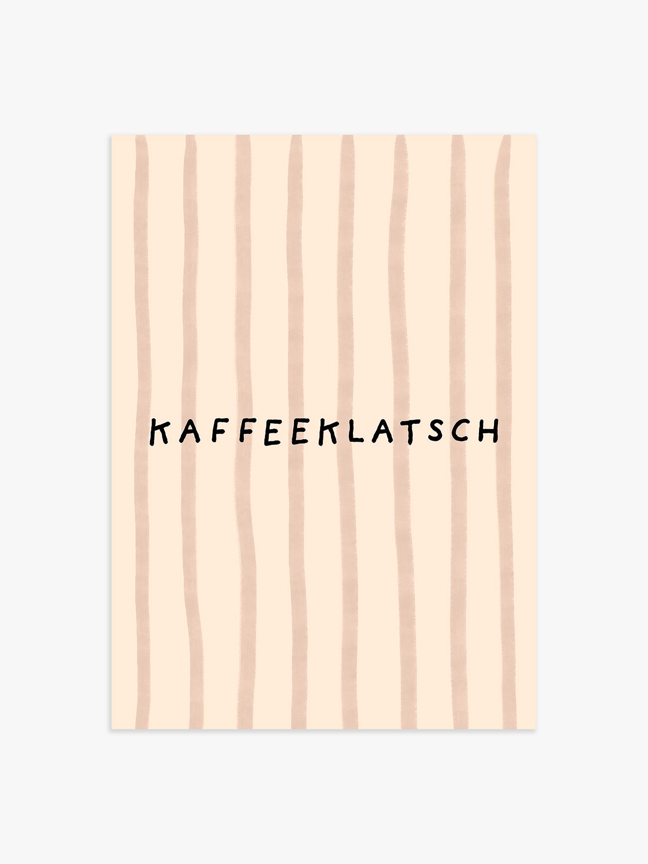Kaffeeklatsch Poster in beige-braun