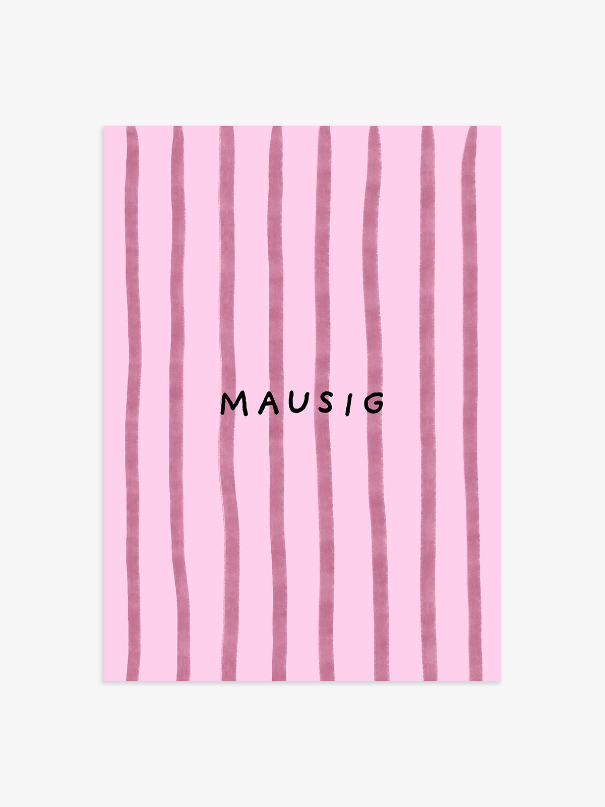 Mausig Poster in rosa-beerig - 100x150 cm