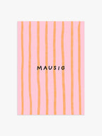 Mausig Poster in rosa-orange