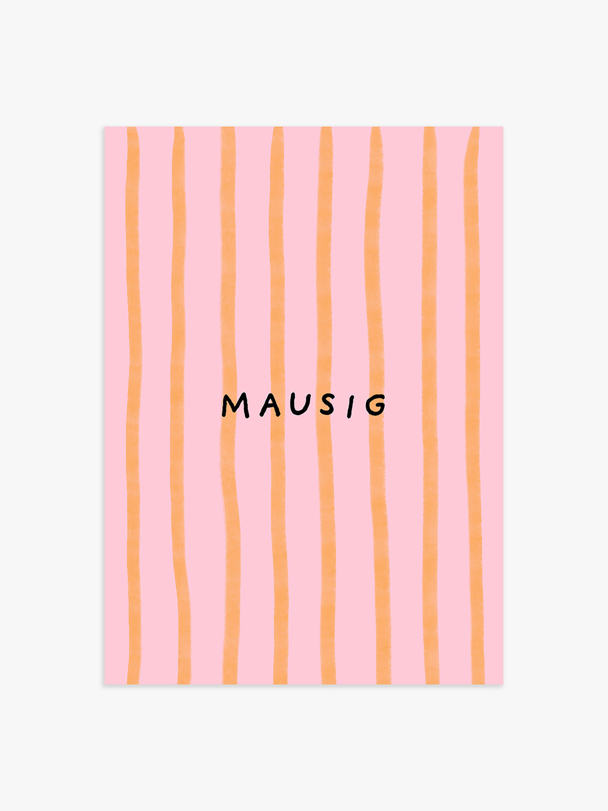 Mausig Poster in rosa-orange - 50x70 cm