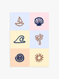 Strand Symbole Poster