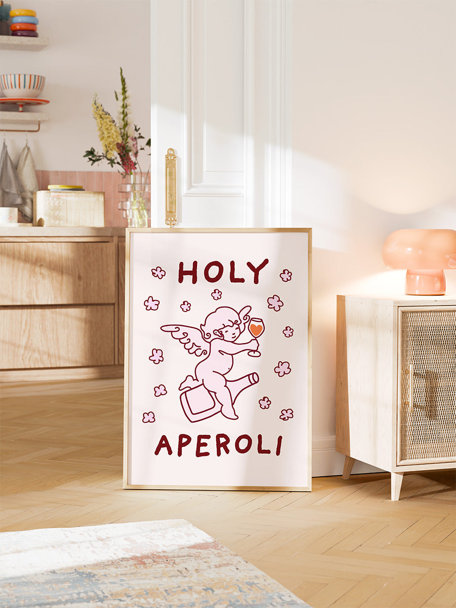 Holy Aperoli Poster in Rosa