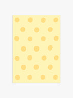 Polka Dot Poster in Buttergelb & Gelb
