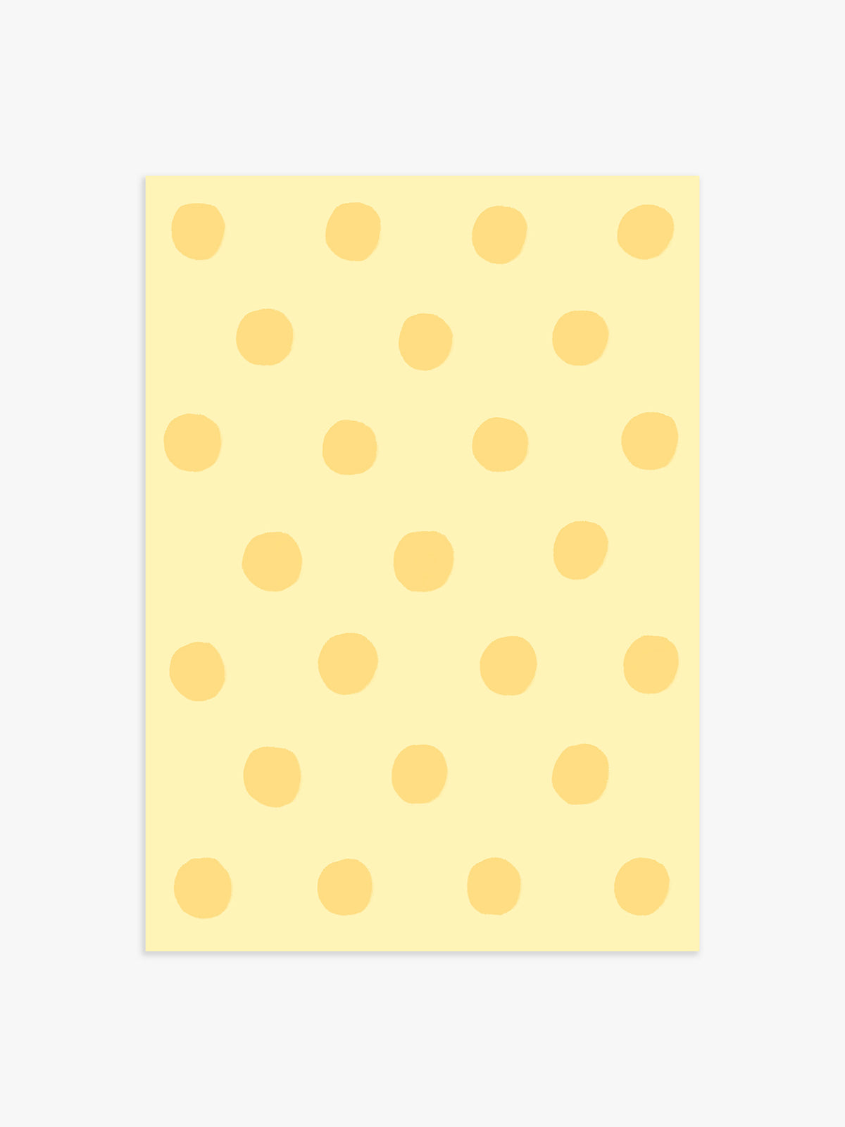 Polka Dot Poster in Buttergelb & Gelb - 70x100 cm