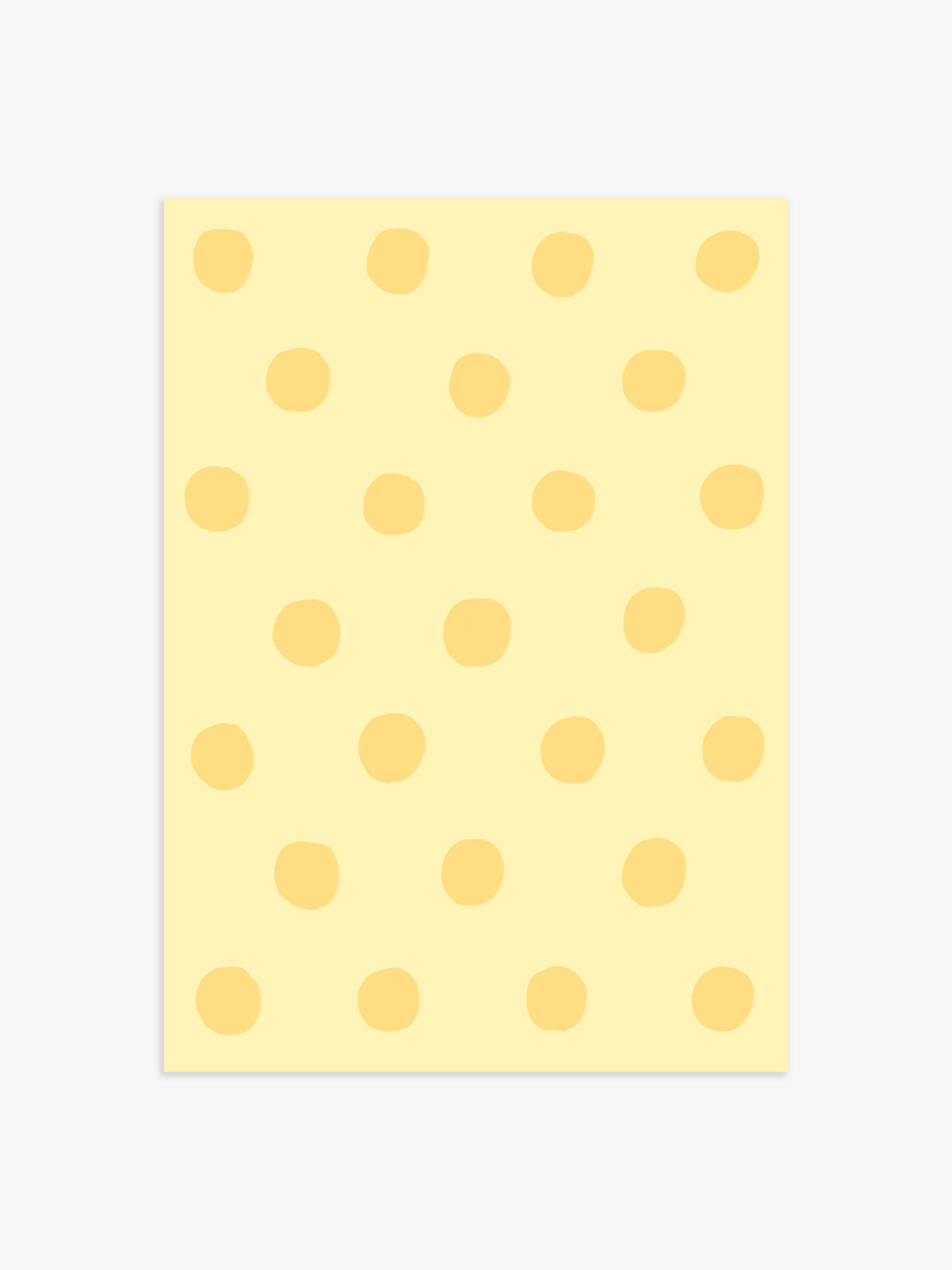 Polka Dot Poster in Buttergelb & Gelb