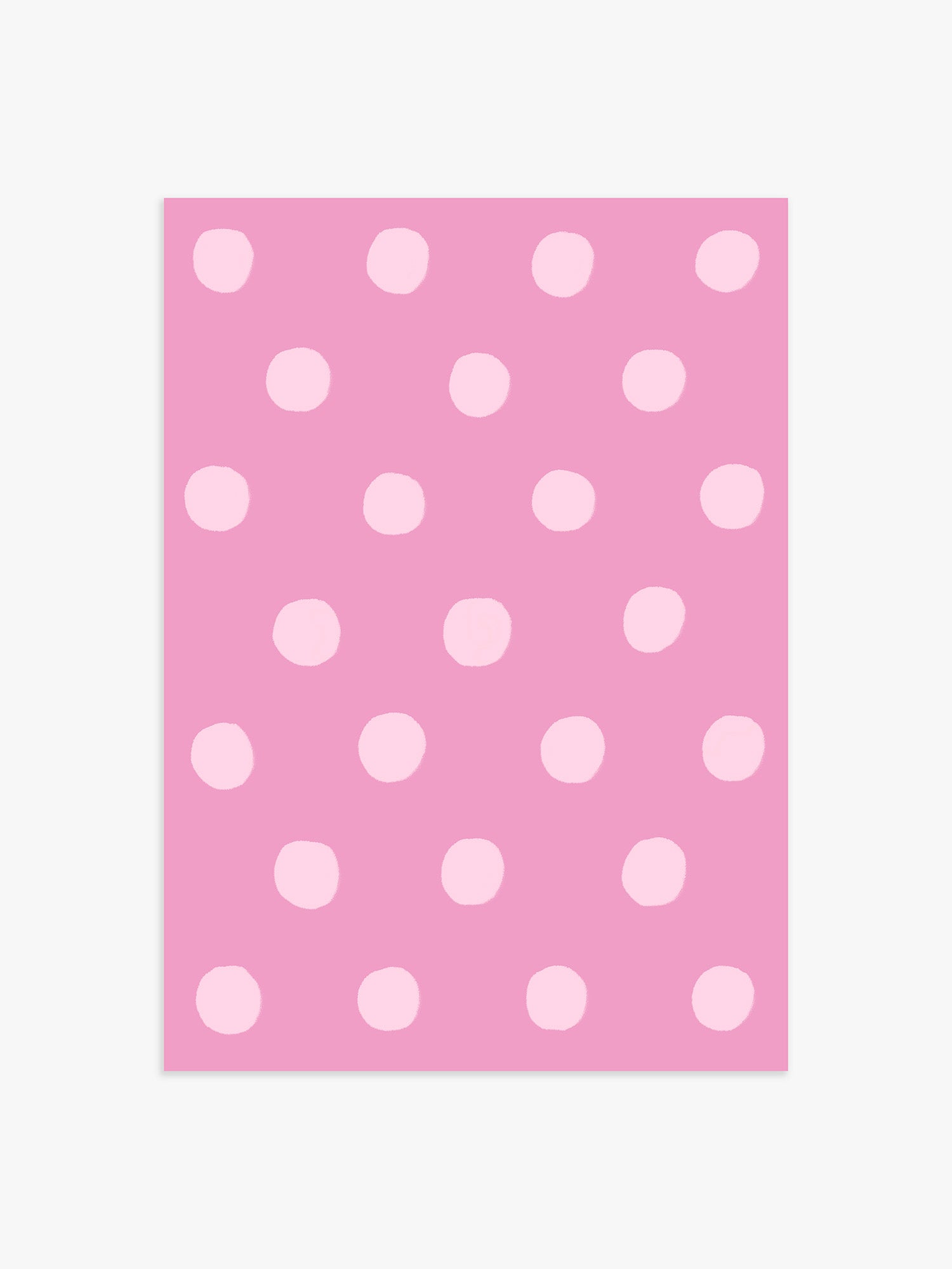 Polka Dot Poster in Pink & Rosa