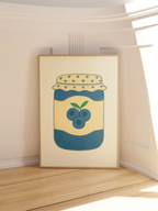 Blaubeer-Marmeladenglas Poster
