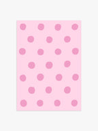Polka Dot Poster in Rosa & Pink