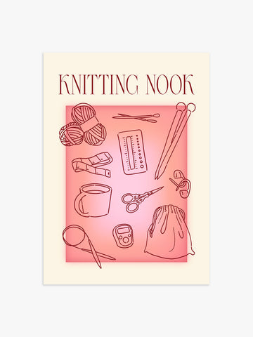Knitting Nook Poster