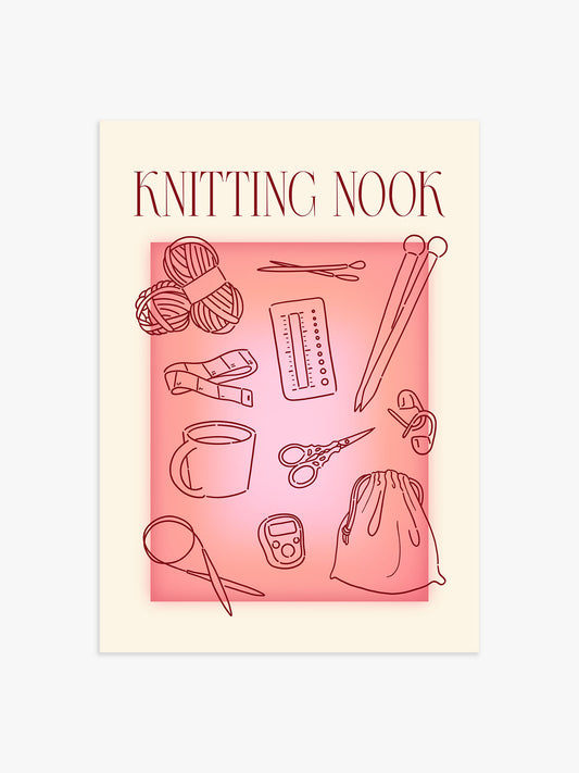 Knitting Nook Poster