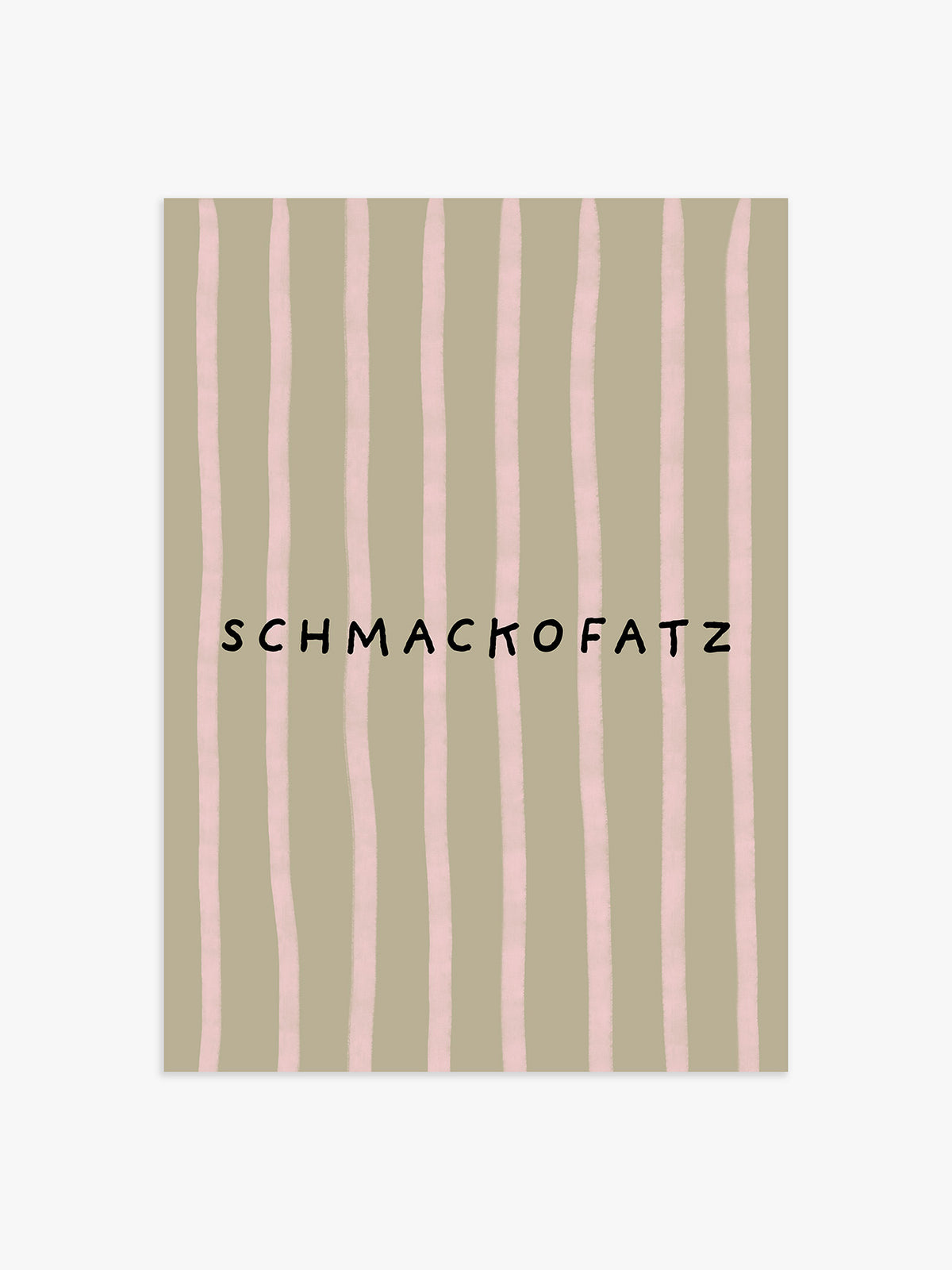 Schmackofatz Poster in rosa-grün - 30x40 cm