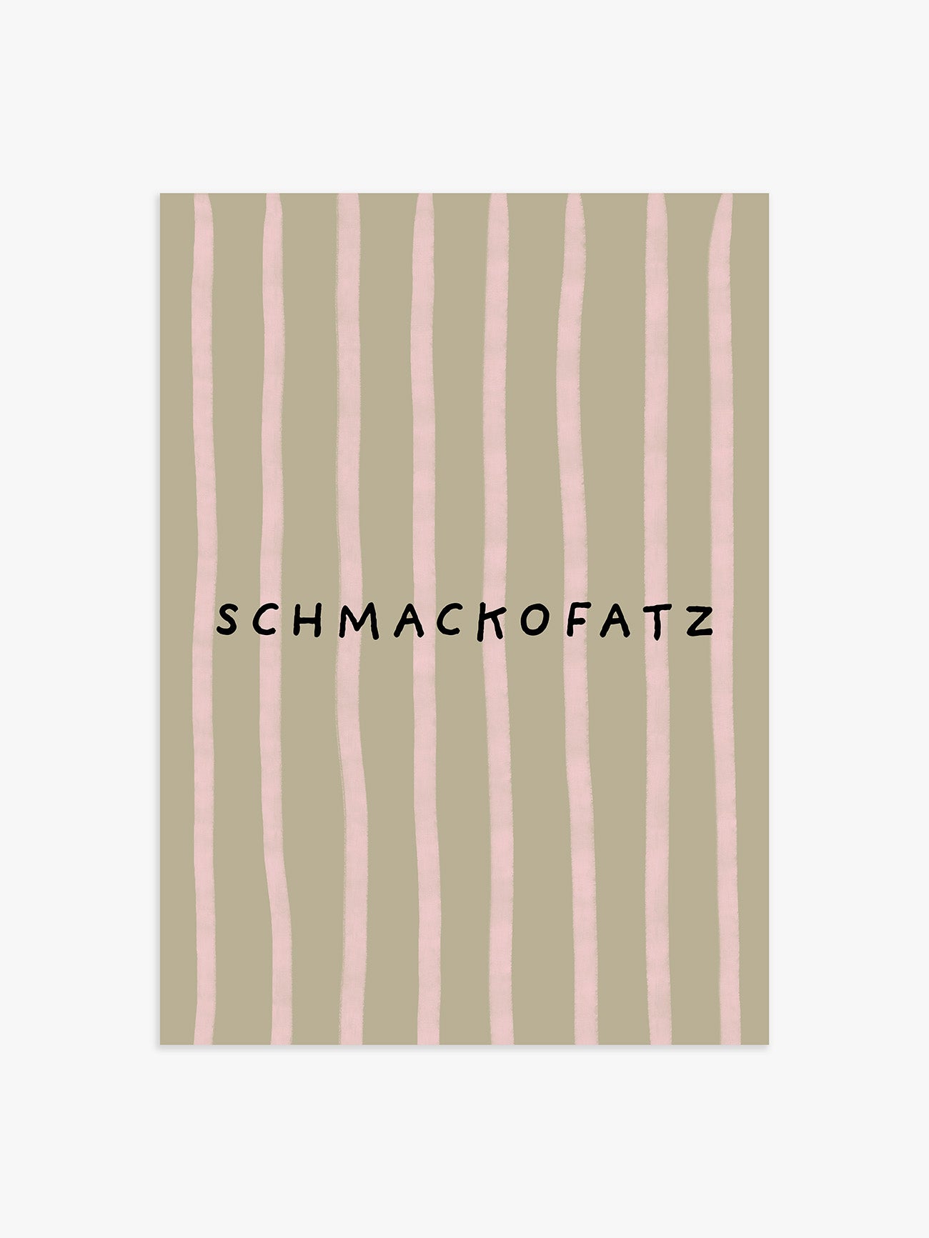 Schmackofatz Poster in rosa-grün