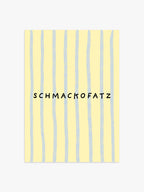 Schmackofatz Poster in blau-gelb