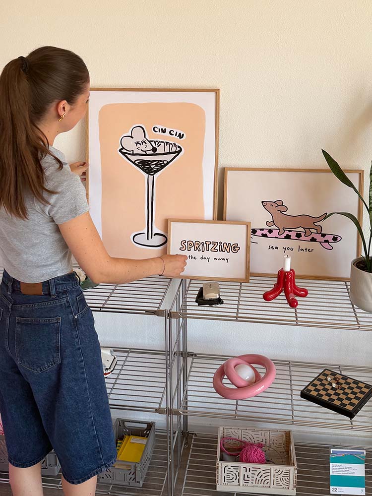 Spritzing Poster mit Aperol-Vibes