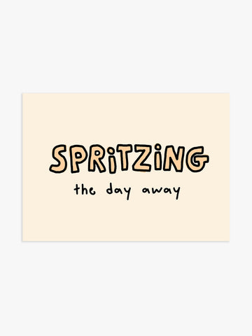Spritzing Poster mit Aperol-Vibes